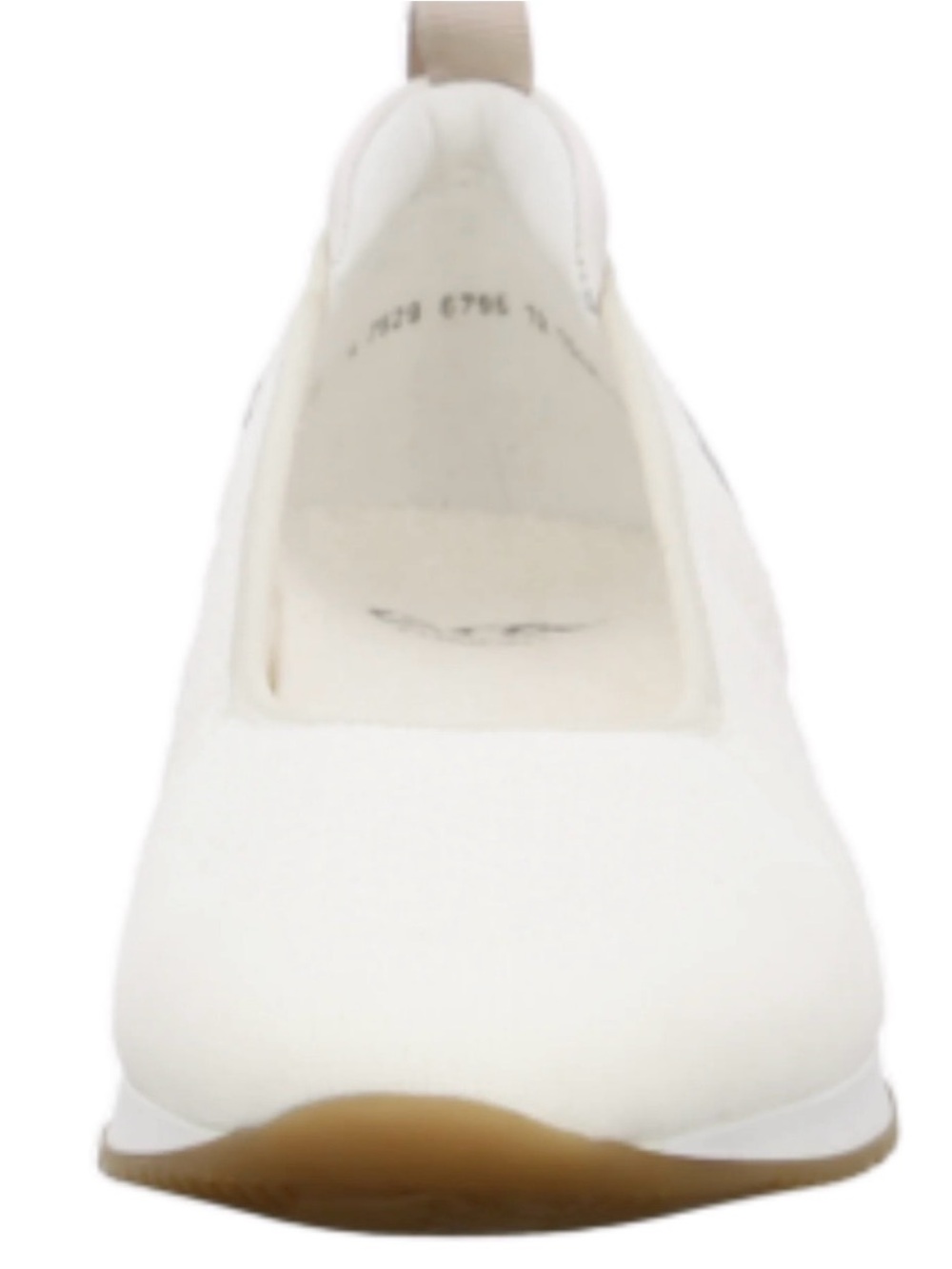 Ara White Slip-On Comfort Loafer with Tan Sole